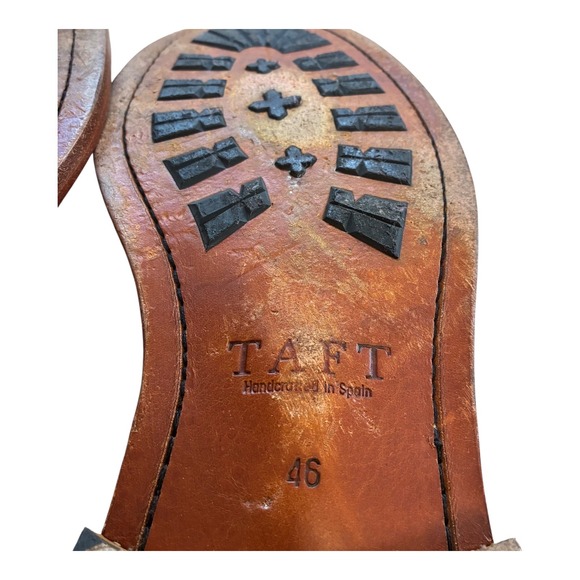 Taft Mens Cap Toe Lace Up Boots Denim Blue Leather Ankle Dress Boots - Picture 15 of 15